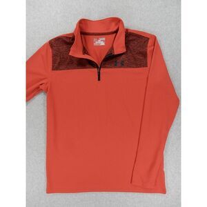 Under Armor HEAT GEAR 1/2 Zip Light Pullover (Boy's Youth XL)‎ Red/Black
